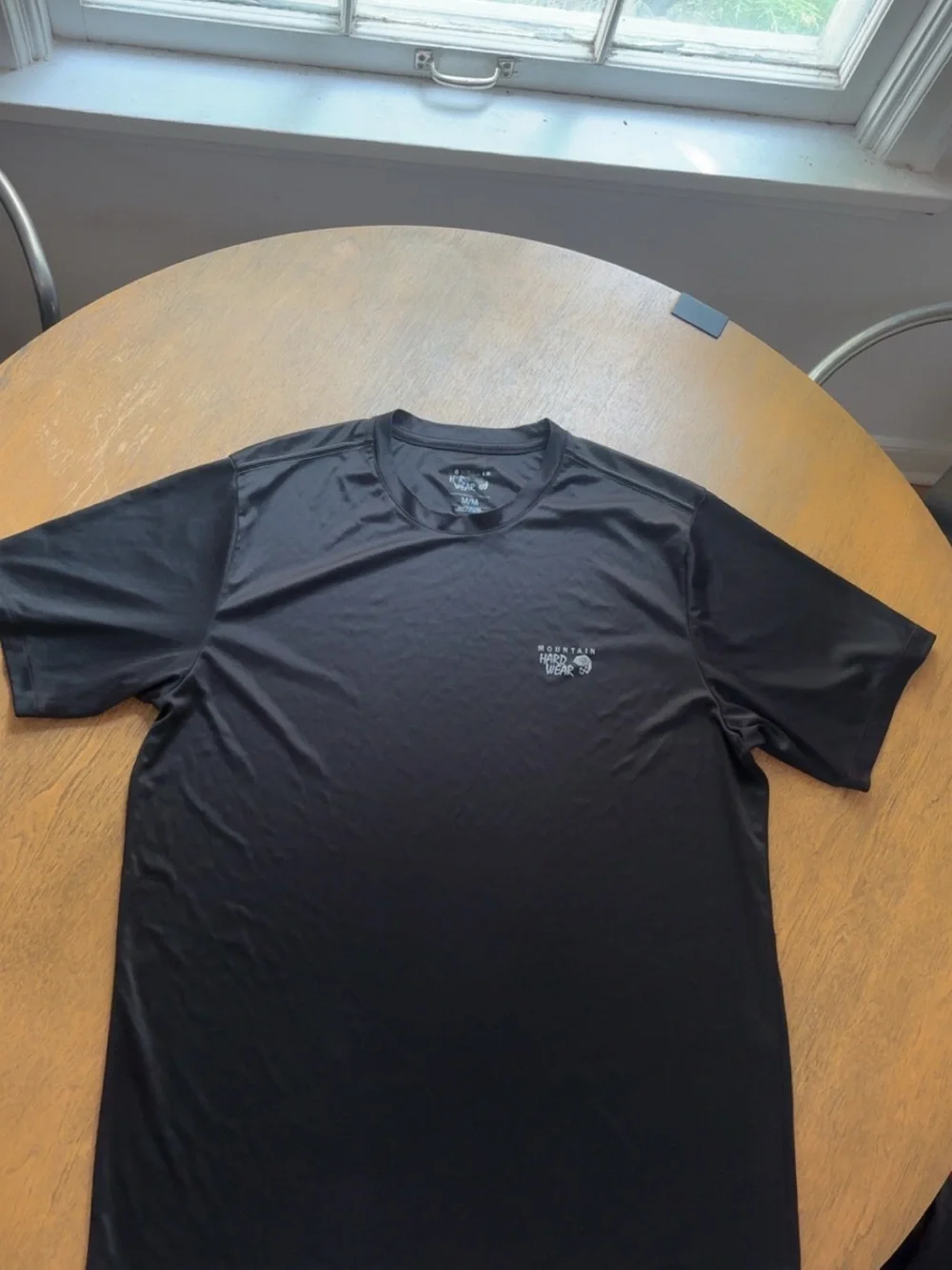 The North Face Black Tee with Small White Tech Icon